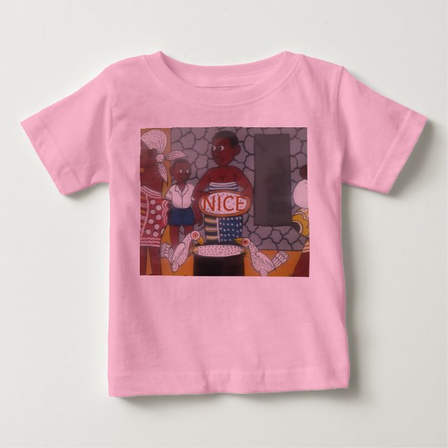 Traditioneller afrikanischer Homestead-Lifestyle Baby T-shirt (Vorderseite)