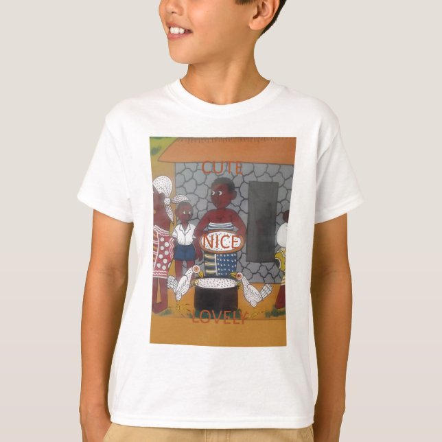 Traditioneller afrikanischer Homestead-Lifestyle T-Shirt (Vorderseite)