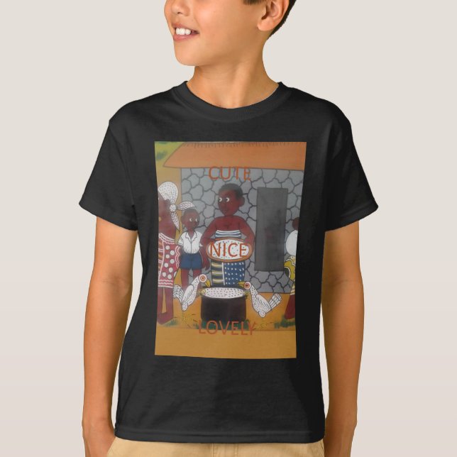 Traditioneller afrikanischer Homestead-Lifestyle T-Shirt (Vorderseite)