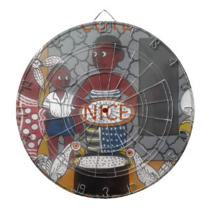 Traditioneller afrikanischer Lebensstil im Gehöft Dartscheibe