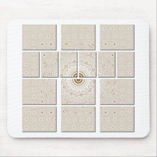 Traditioneller afrikanischer Motiv-Mosaik-Kunststo Mousepad