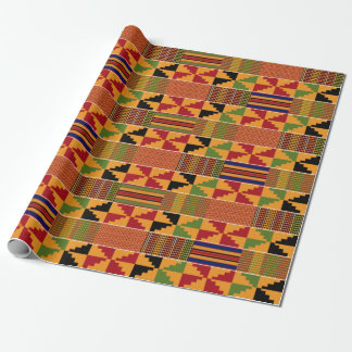 Traditioneller afrikanischer Pinwheel Kente K70 Geschenkpapier