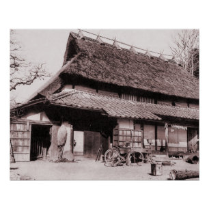 Traditioneller Bauernhof von Mimasaka Poster