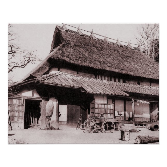 Traditioneller Bauernhof von Mimasaka Poster (Vorderseite)