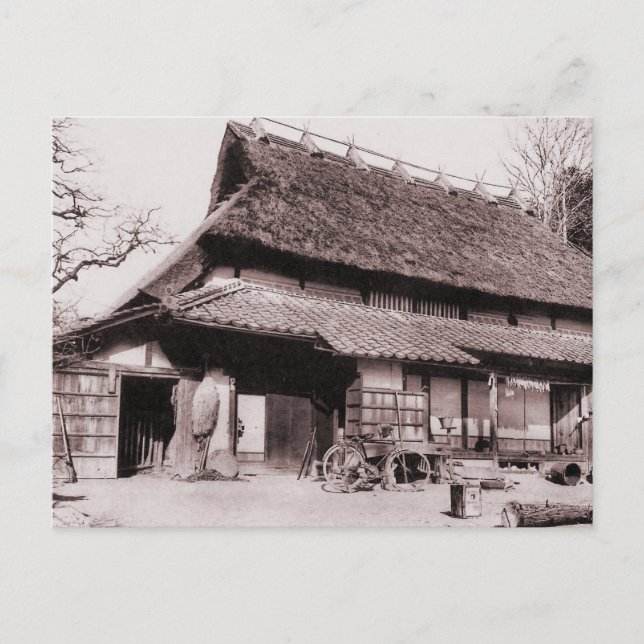Traditioneller Bauernhof von Mimasaka Postkarte (Vorderseite)
