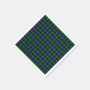 Traditioneller britischer karierter Tartan Serviette
