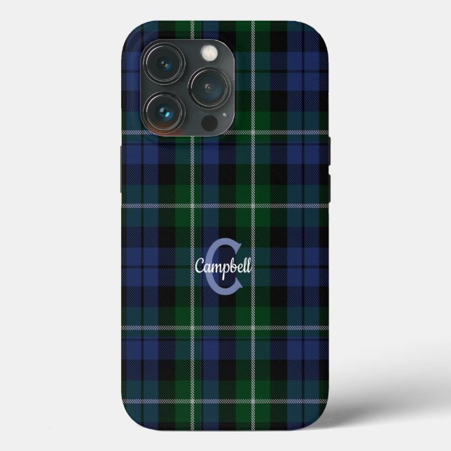 Traditioneller Campbell Clan Tartan Kariert Case-Mate iPhone Hülle (Rückseite)