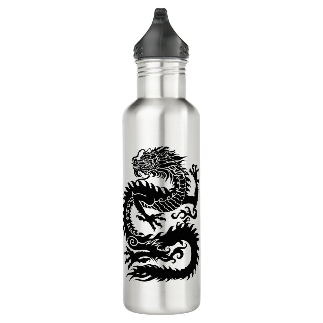 Traditioneller chinesischer Drache Edelstahlflasche (Rechts)
