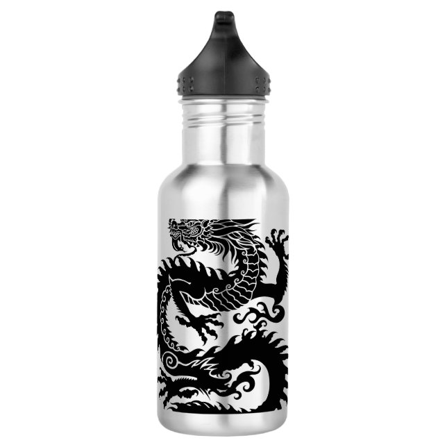 Traditioneller chinesischer Drache Edelstahlflasche (Rechts)