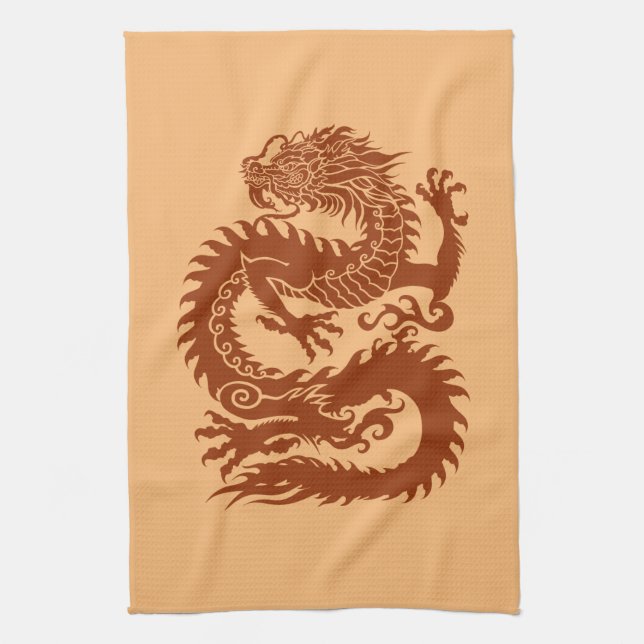 Traditioneller chinesischer Drache Küchentücher (Vertikal)