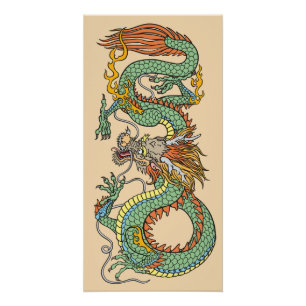 Traditioneller chinesischer Drache Poster