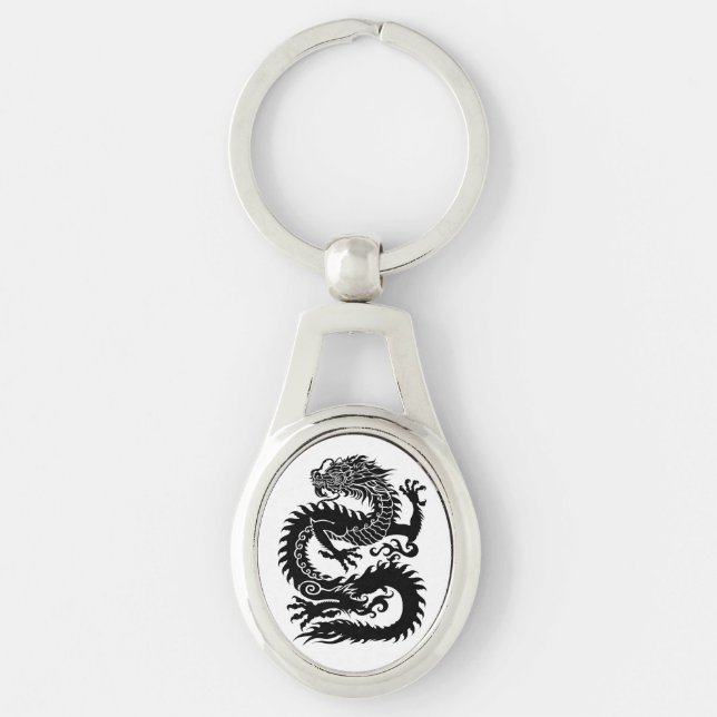 Traditioneller chinesischer Drache-Schlüsselanhäng Schlüsselanhänger (Vorderseite)