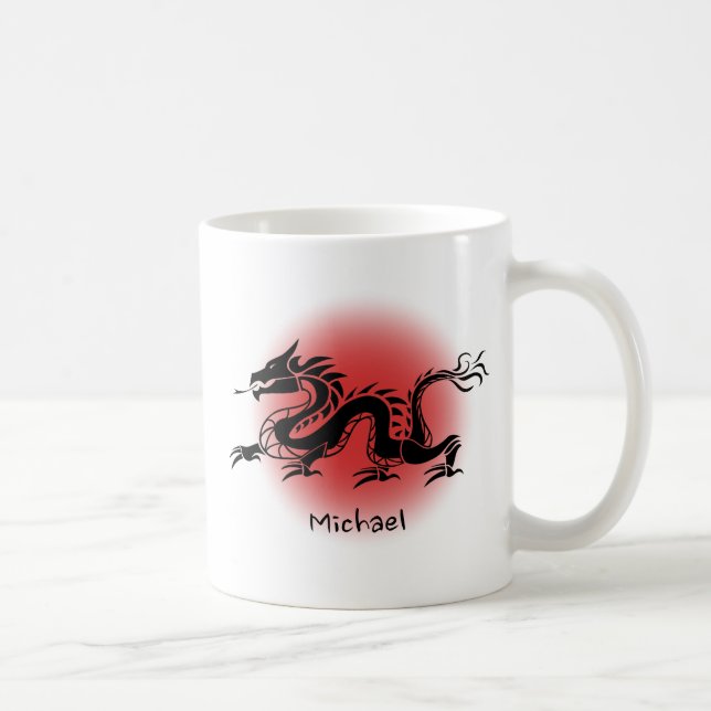 Traditioneller chinesischer Drachenname Kaffeetasse (Rechts)