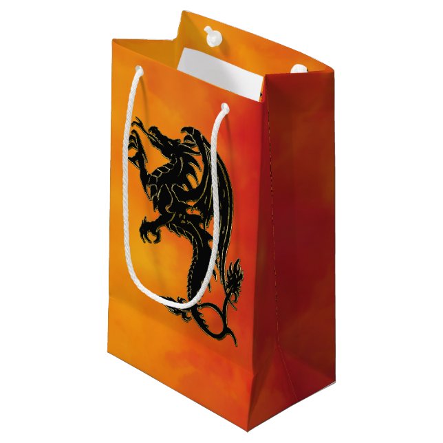 Traditioneller Drache Kleine Geschenktüte (Vorderseite Schrägansicht)