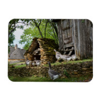 Traditioneller Foie Gras-Gänse-Rechteck-Magnet