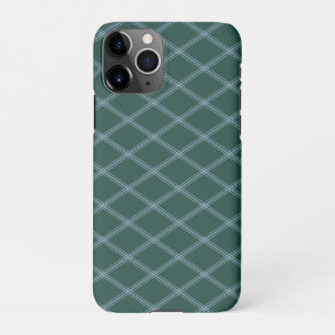 Traditioneller Forest Green Art Deco Rhombus iPhone 11Pro Hülle