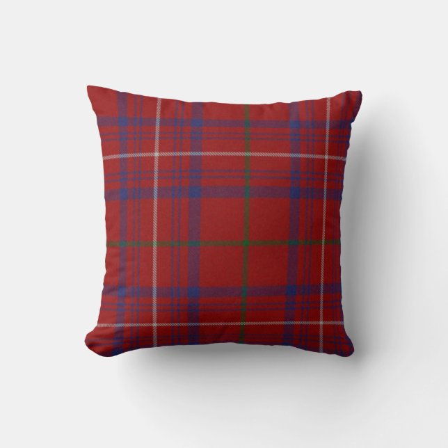 Traditioneller Hamiltontartan-kariertes Kissen (Vorderseite)