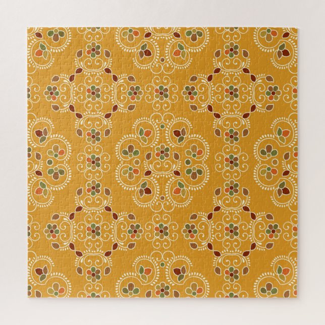 Traditioneller indischer Damast, nahtloses Muster. (Vertikal)