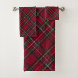 Traditioneller Inverness Schottischer Tartan Badhandtuch Set