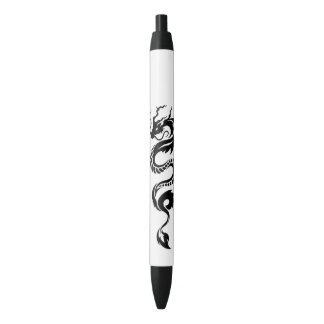 Traditioneller Japanischer Drache Grafik Black Ink Kugelschreiber