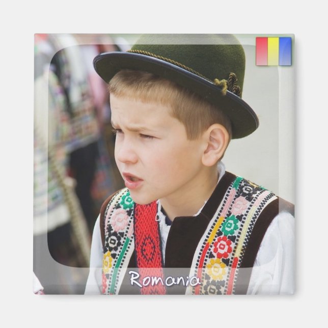 Traditioneller Junge Magnet (Vorne)