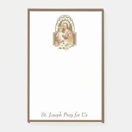 Traditioneller Katholischer St- Josephbaby-Jesuss Post-it Klebezettel