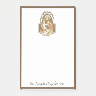 Traditioneller Katholischer St- Josephbaby-Jesuss Post-it Klebezettel