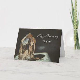Traditioneller Kristall 15. Hochzeitstag Karte