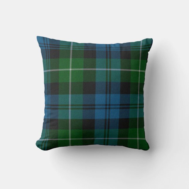 Traditioneller Lamont Tartan-kariertes Kissen (Vorderseite)