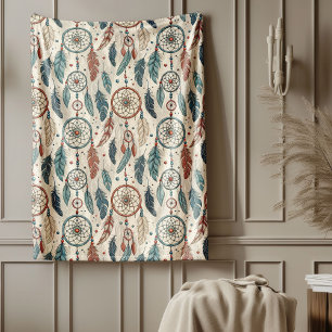Traditioneller, lebendiger Tribal-Träumer Fleecedecke