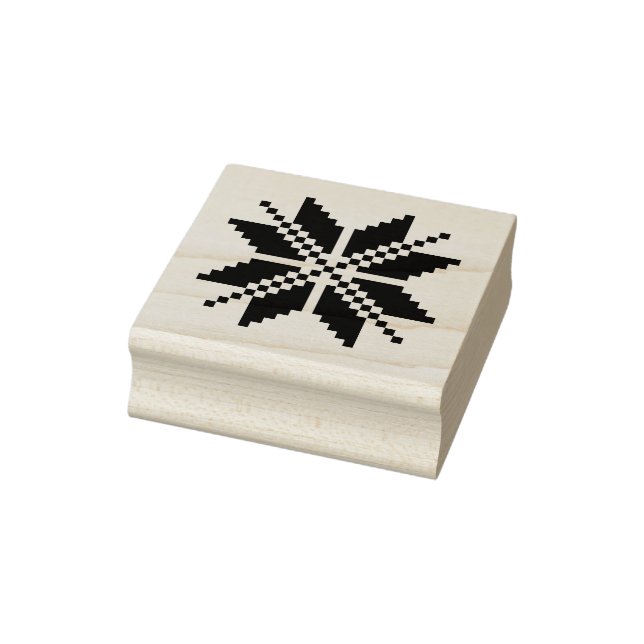 Traditioneller Lettischer Ostsee Nordischer Sterne Gummistempel (Stempel)