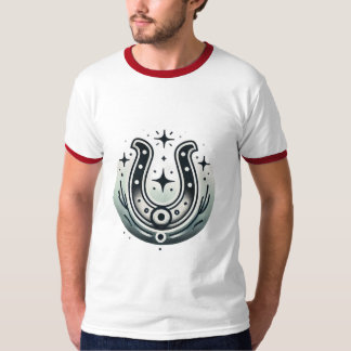 Traditioneller Lucky Horseshoe Tattoo-T - Shirt