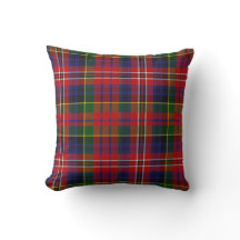 Traditioneller MacPhersontartan-kariertes Kissen