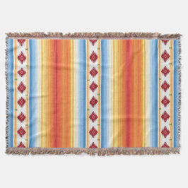 Traditioneller Mexikaner Serape umfassendes Muster Decke