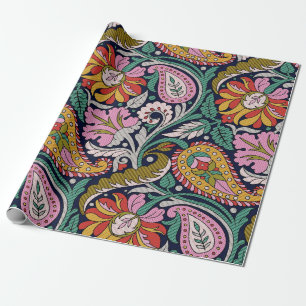 Traditioneller Mughal Allover Designart,asian,Back Geschenkpapier