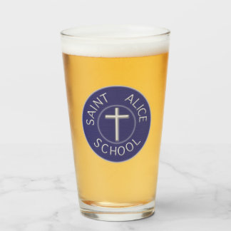 Traditioneller Patch der Saint Alice School Glas