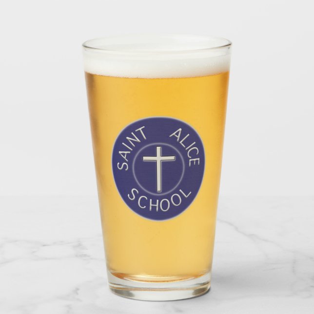 Traditioneller Patch der Saint Alice School Glas (Vorne (Gefüllt))