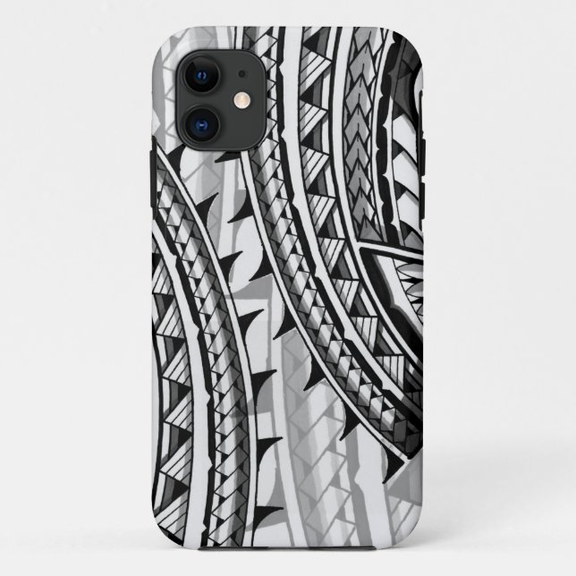 Traditioneller polynesischer Stammes- Case-Mate iPhone Hülle (Rückseite)