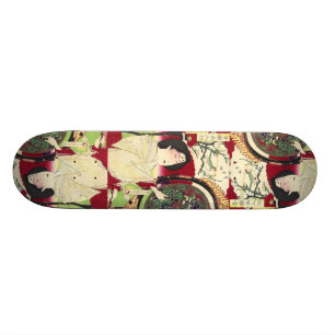 traditioneller Regenschirm Kimono japanese geisha Skateboard