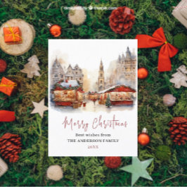 Traditioneller rustikaler Winter Frohe Weihnachten