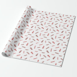 Traditioneller Rustikaler Winterwald Weihnachten Geschenkpapier