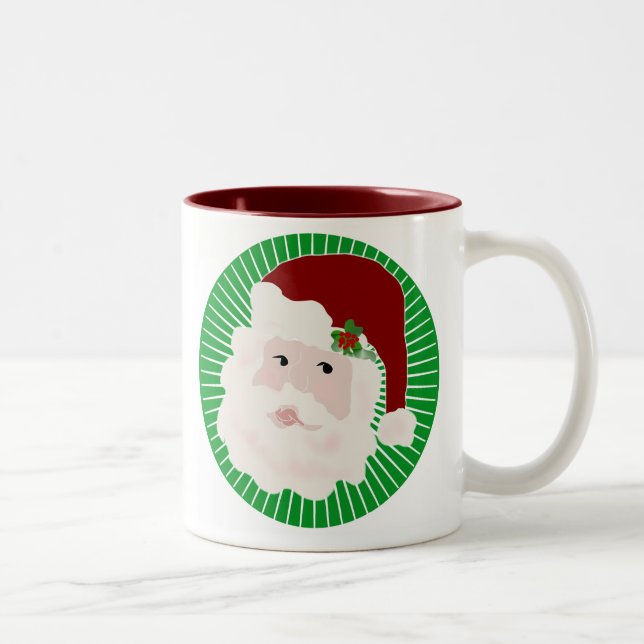 Traditioneller Santa Zweifarbige Tasse (Rechts)