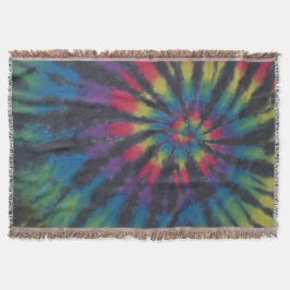 Traditioneller Swirl mit Streifen Decke
