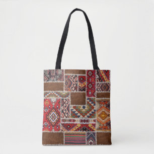 Traditioneller Teppich-Patchwork: Dekorativer Tepp Tasche