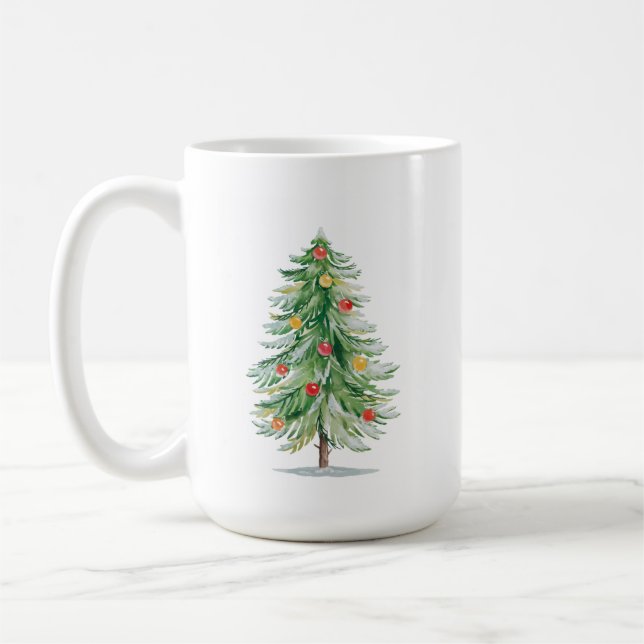 Traditioneller Weihnachtsbaum-Becher Kaffeetasse (Links)