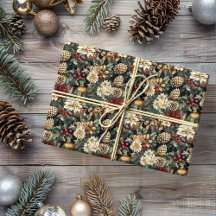 Traditioneller Weihnachtsfest Pine Floral Holiday