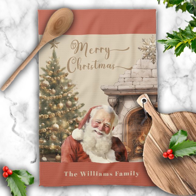 Traditioneller Weihnachtsmann Geschirrtuch (Von Creator hochgeladen)