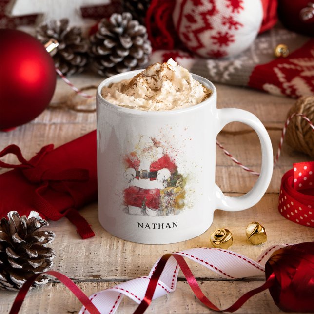 Traditioneller Weihnachtsmann Personalisiert Kaffeetasse (Von Creator hochgeladen)