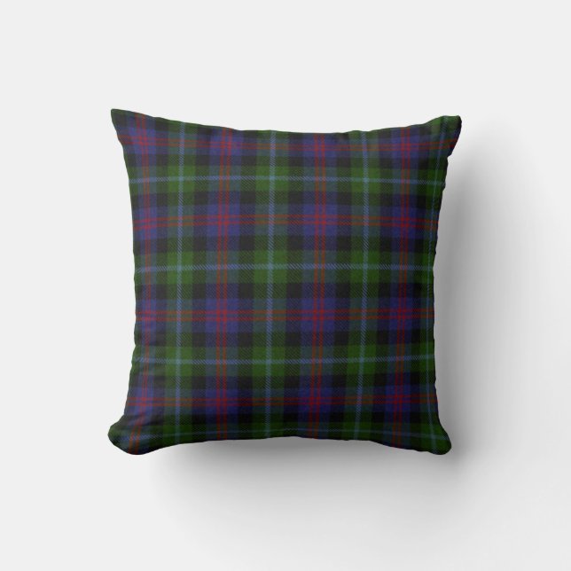 Traditioneller Wellingtontartan-kariertes Kissen (Vorderseite)