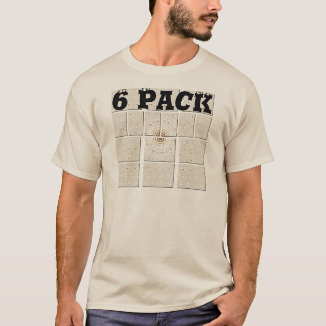 Traditionelles afrikanisches Motiv Mosaik Art Prin T-Shirt (Vorderseite)